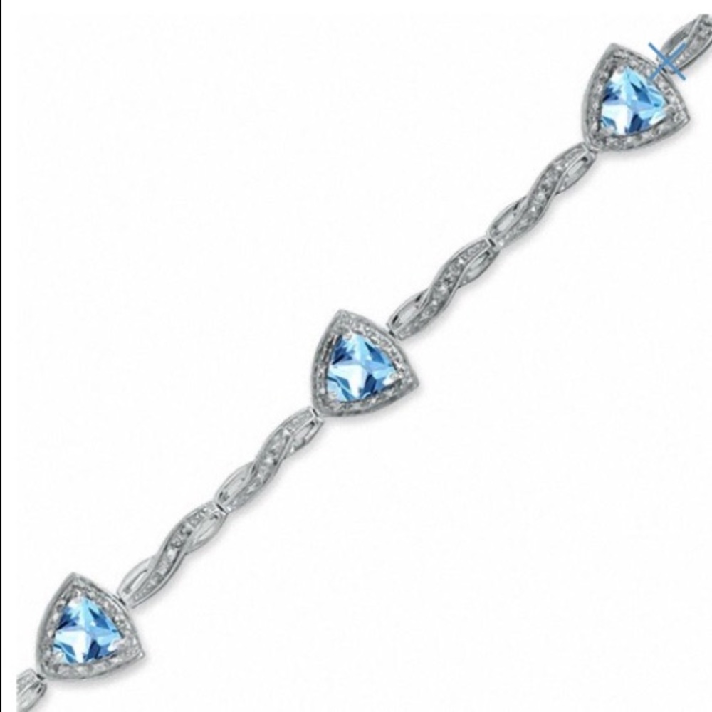 RESERVED ZALES Blue Topaz Bracelet